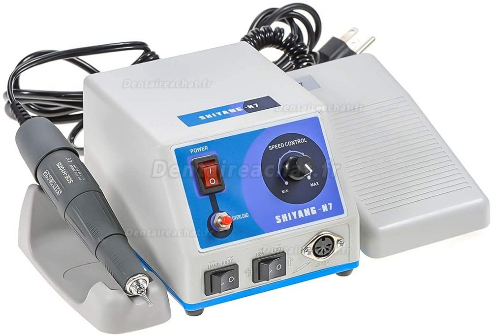 Shiyang N7S S04 Micromoteur 35.000 tr/min et micromotor pièce à main (compatible marathon)